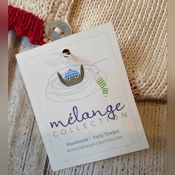 Melange Size 2T Hand Knit Christmas Holiday Dress New w/ Tag Made In Armenia - Picture 5 of 7